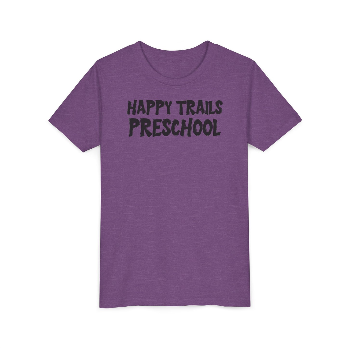 Custom School Name Bold Outlined Youth T-Shirt