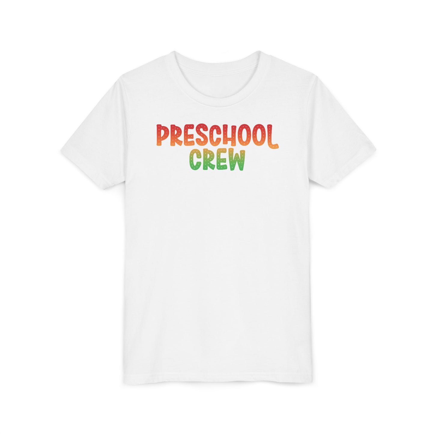 Custom Multi-Colored Preschool Crew Youth T-Shirt