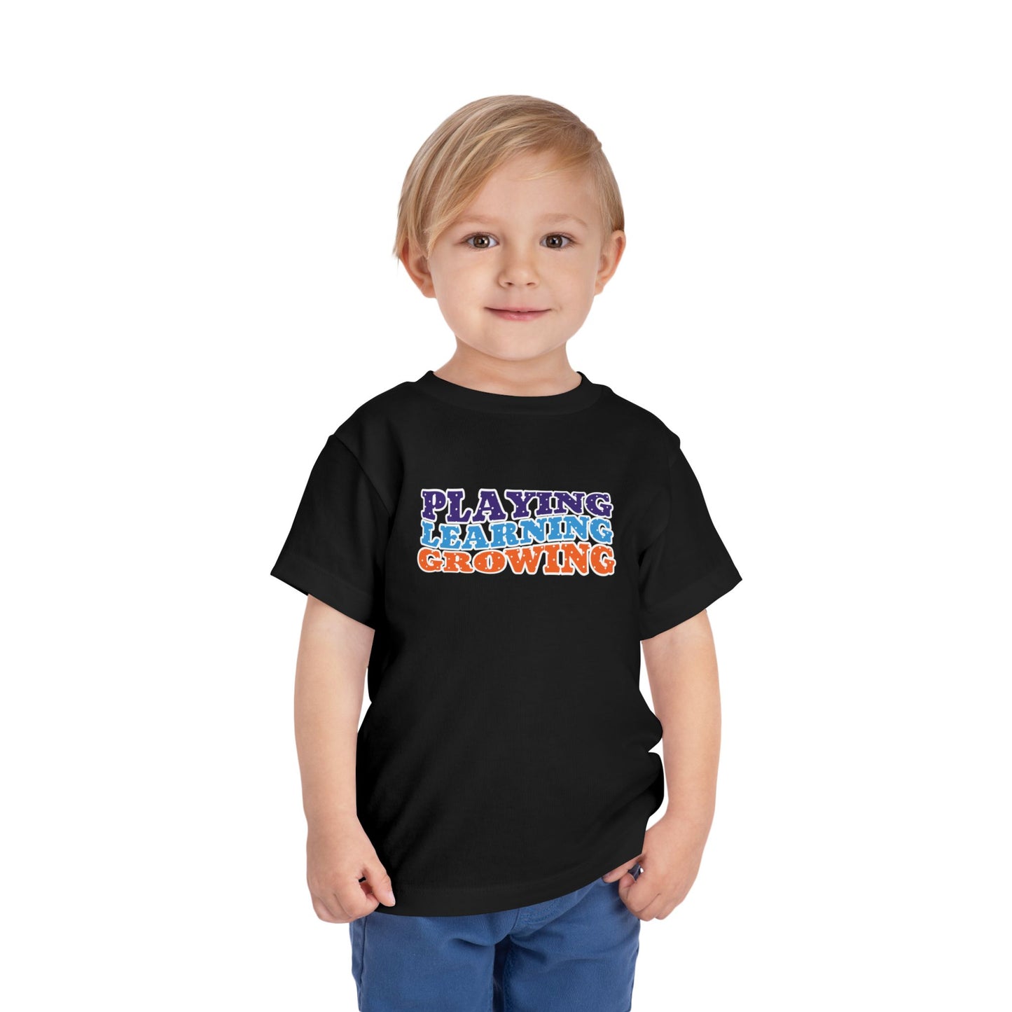 Custom Playing Learning Growing Toddler T-Shirt