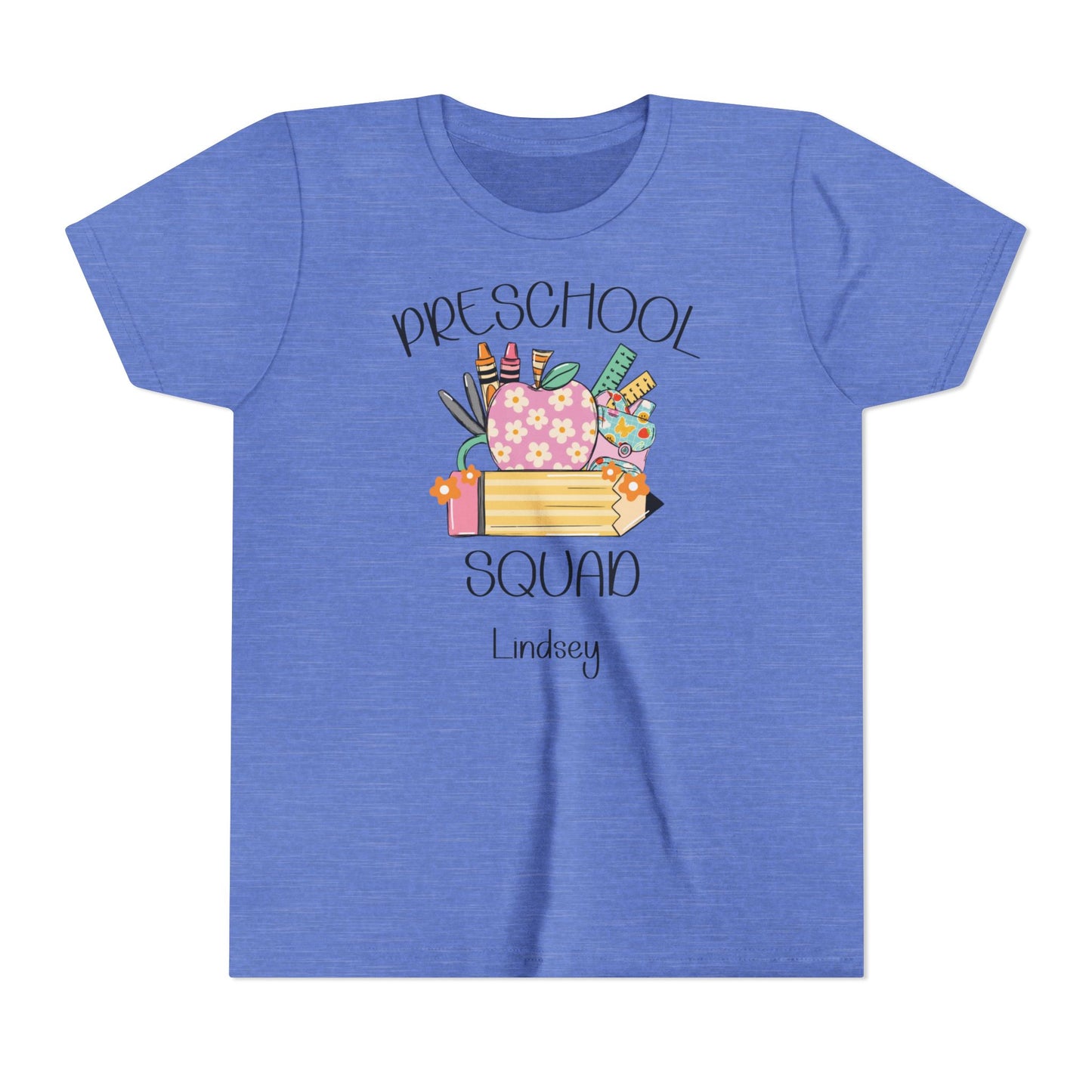 Custom Preschool Squad Youth T-Shirt