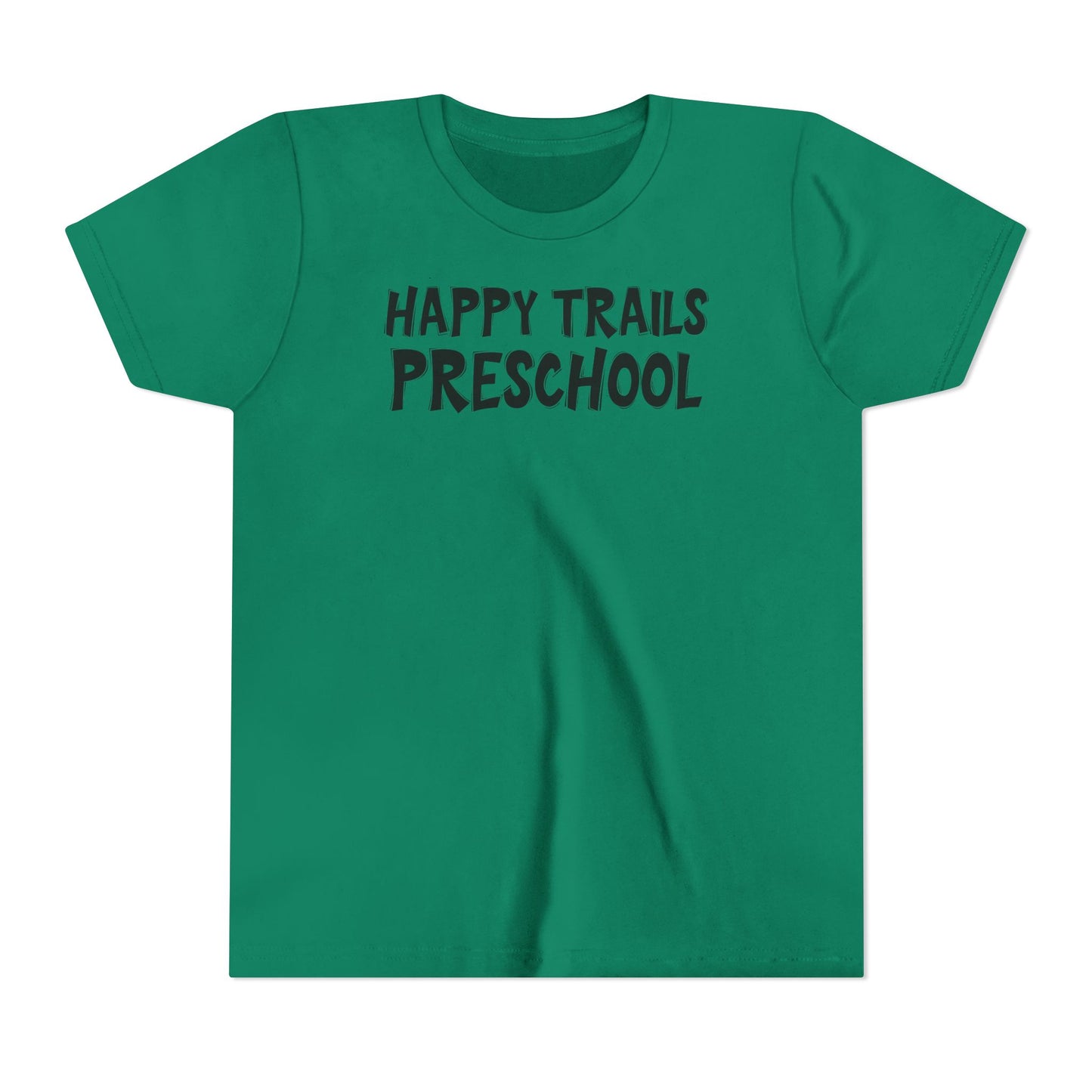 Custom School Name Bold Outlined Youth T-Shirt