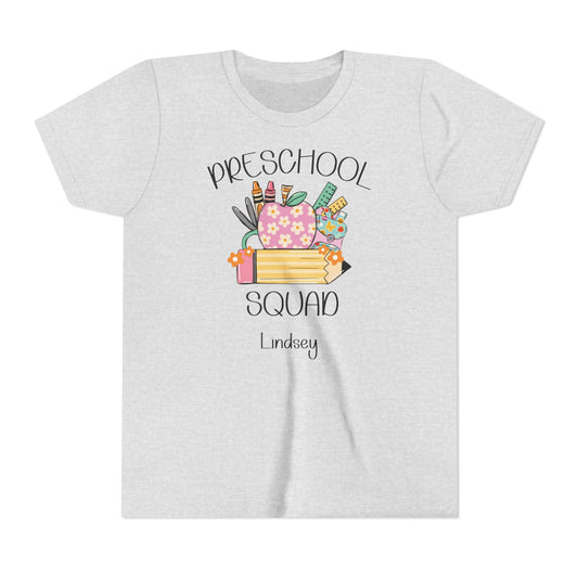 Custom Preschool Squad Youth T-Shirt