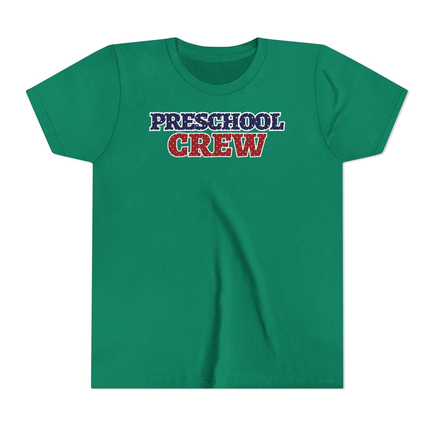 Custom Polka Dot Preschool Crew Youth T-Shirt