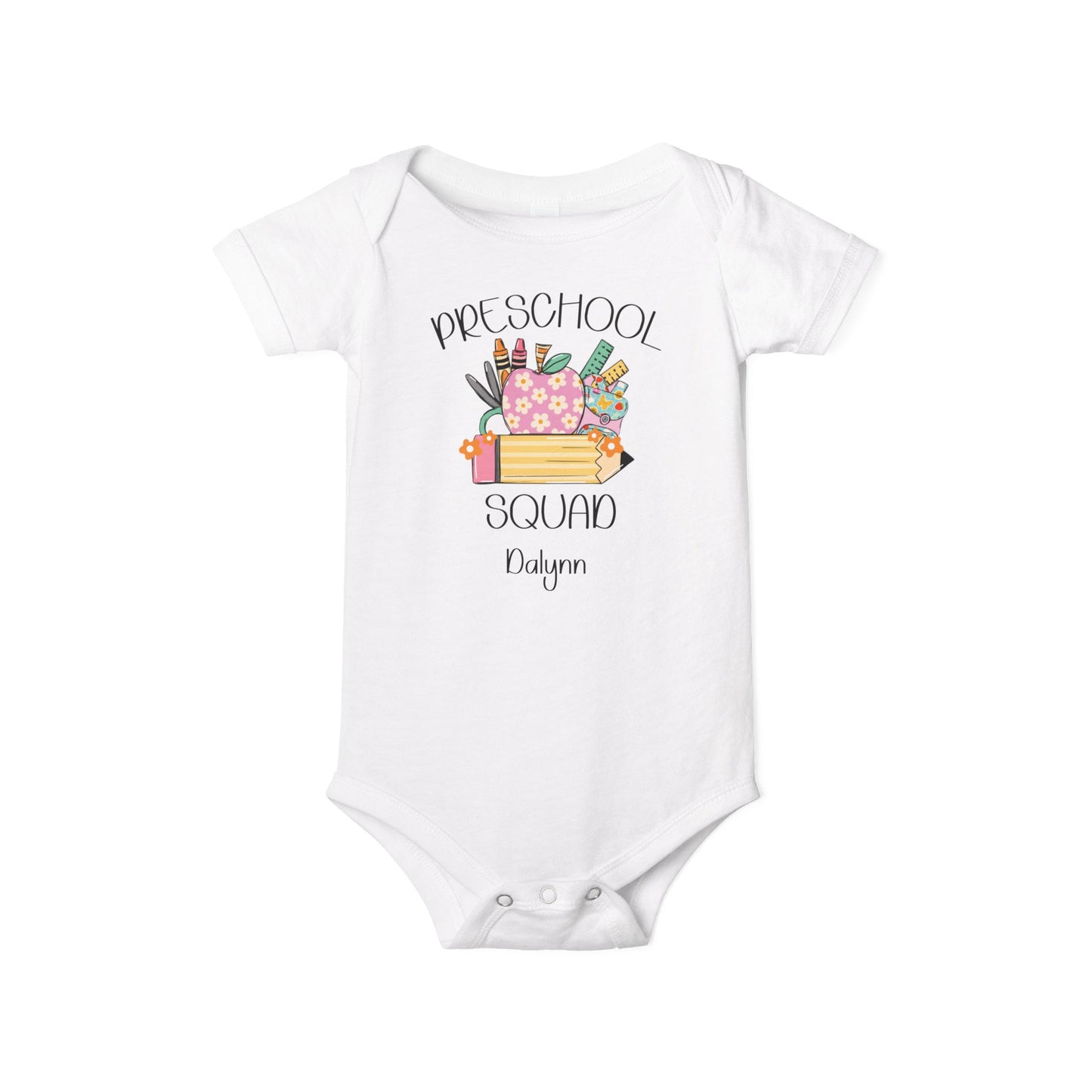 Custom Preschool Squad Infant Jersey One Piece
