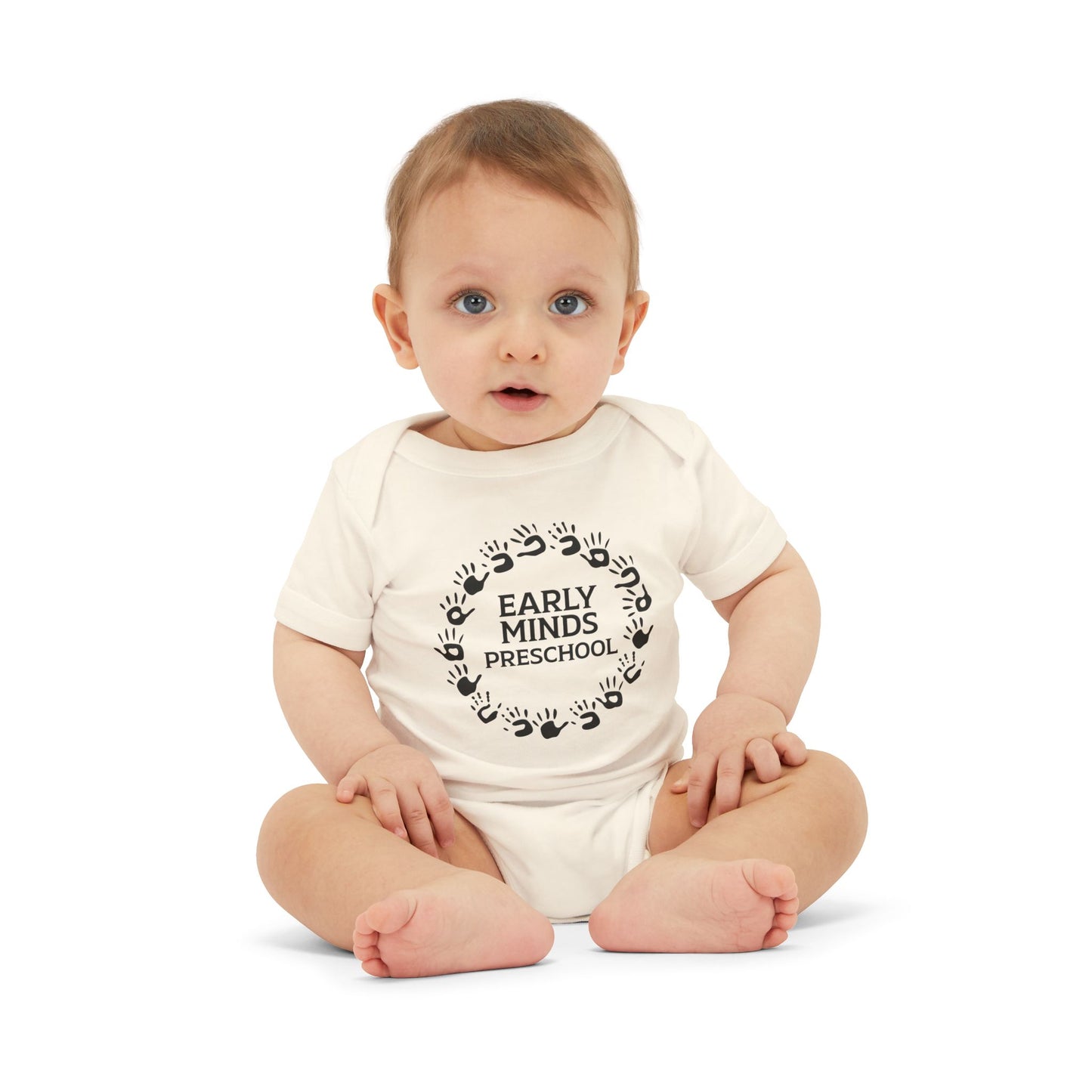 Custom Circle Handprints Infant Jersey One Piece
