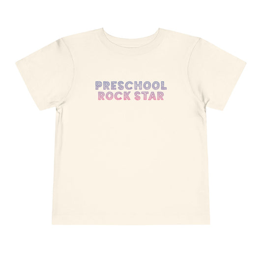 Custom Preschool Rockstar Toddler T-Shirt