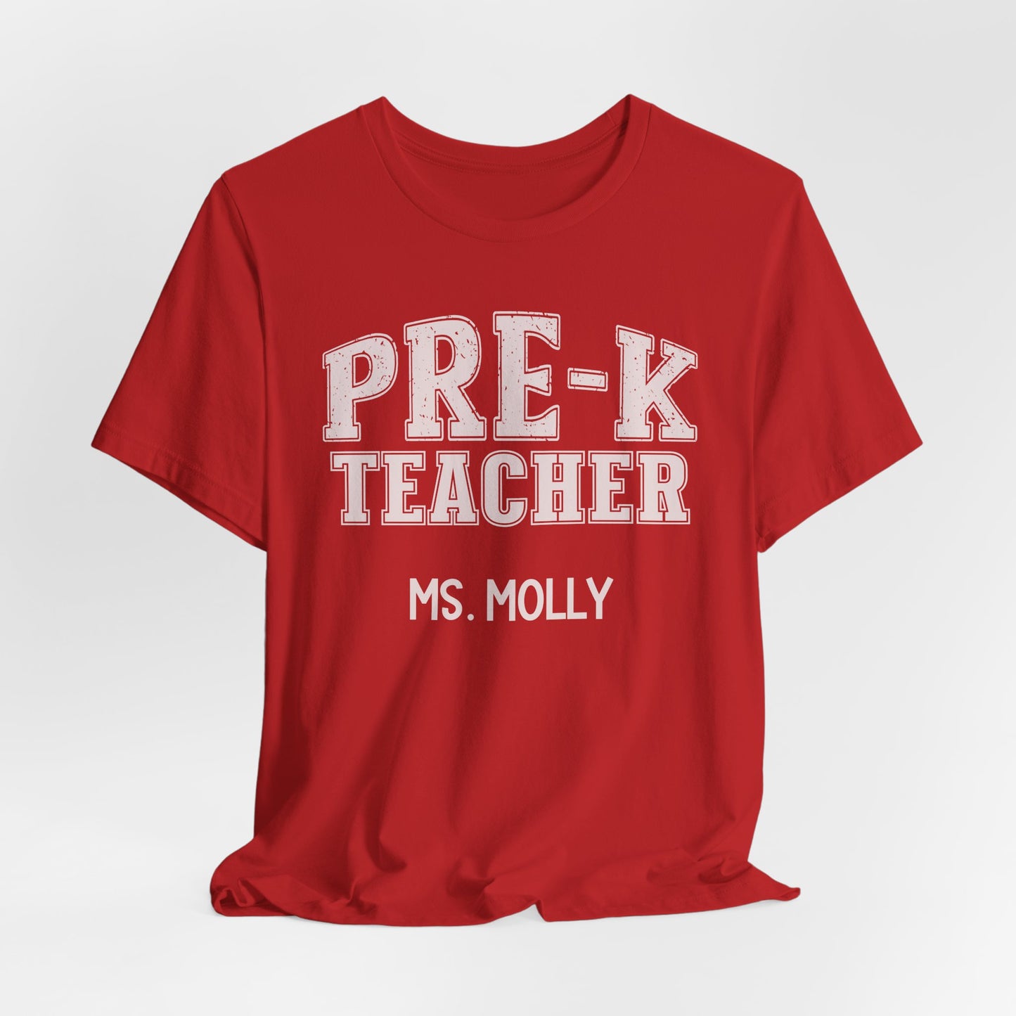 Custom Unisex Pre-K Teacher T-Shirt