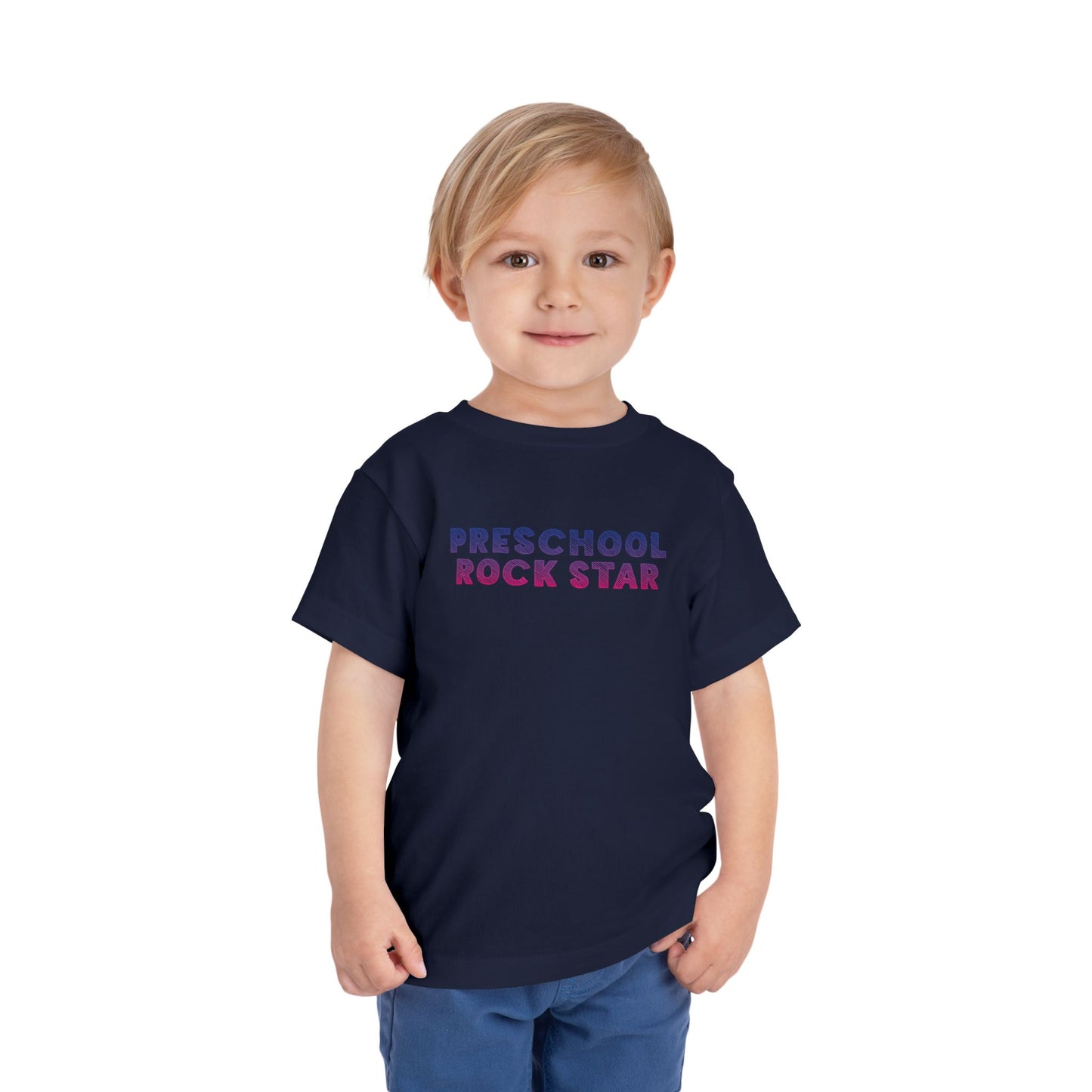 Custom Preschool Rockstar Toddler T-Shirt