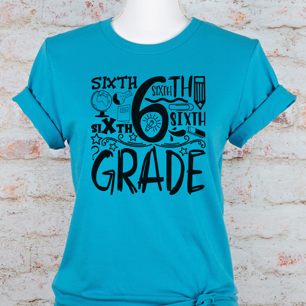 Custom Unisex 6th Grade T-Shirt