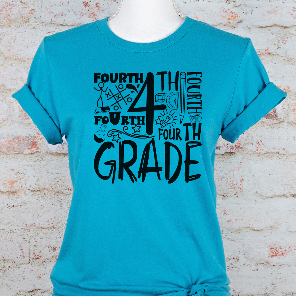 Custom Unisex 4th Grade T-Shirt