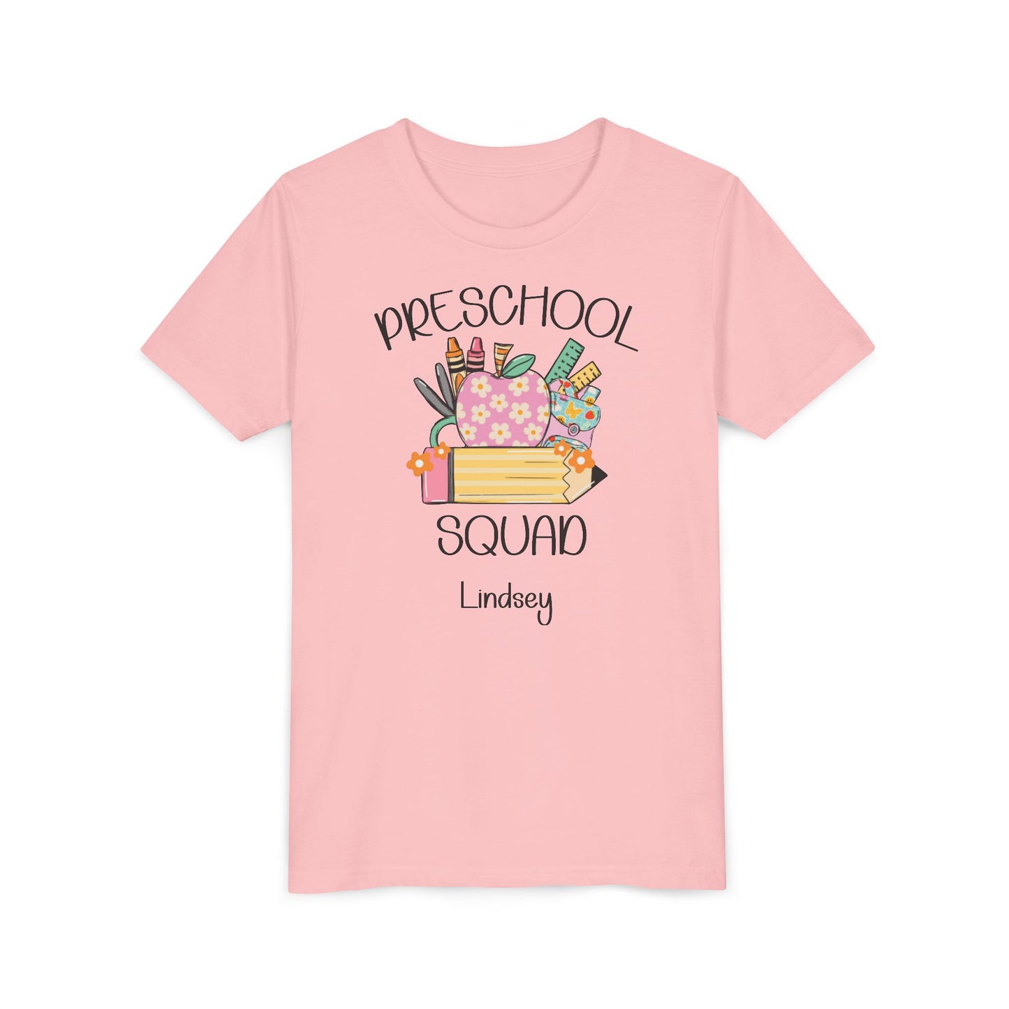 Custom Preschool Squad Youth T-Shirt