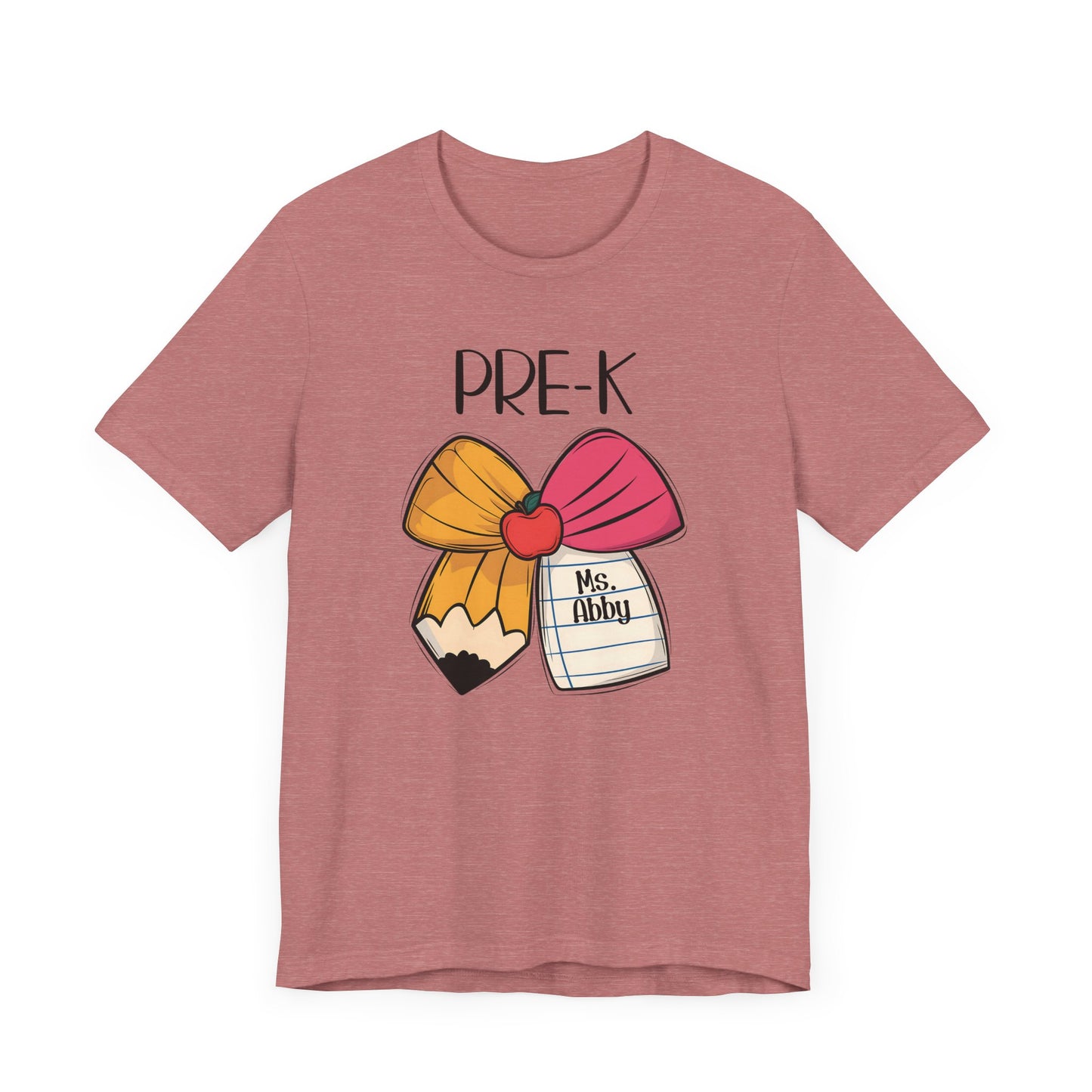 Custom Unisex Pre-K Bow T-Shirt