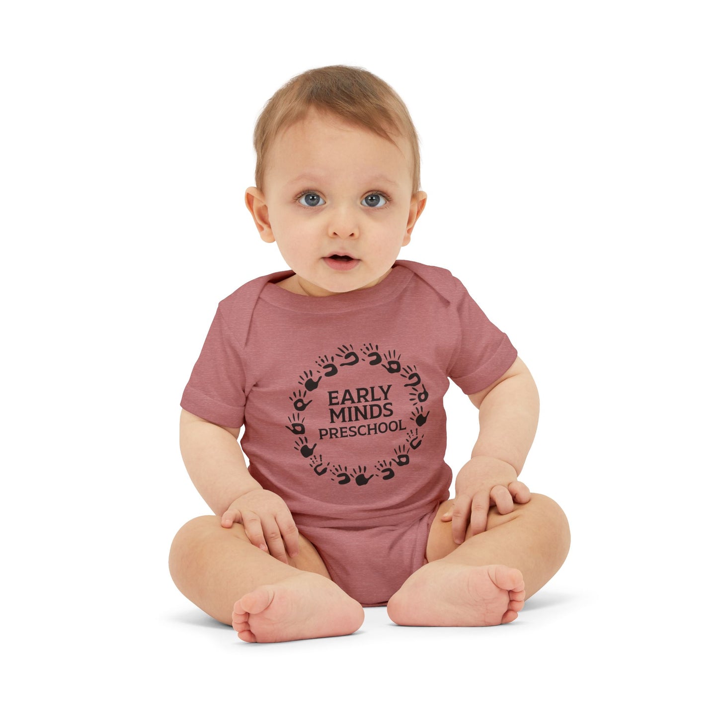 Custom Circle Handprints Infant Jersey One Piece