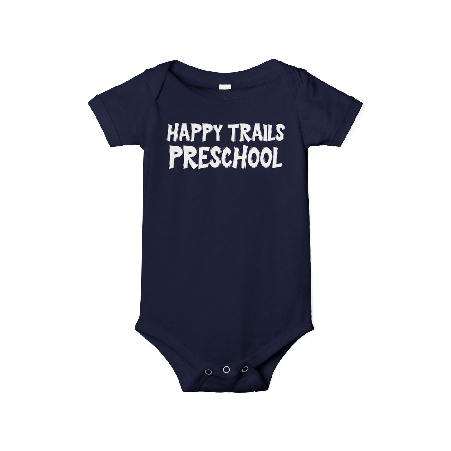 Custom School Name Infant Jersey Outlined One Piece