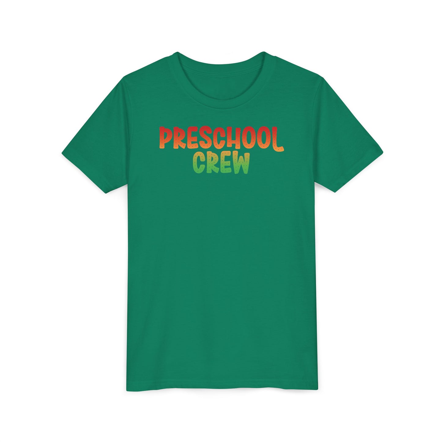 Custom Multi-Colored Preschool Crew Youth T-Shirt