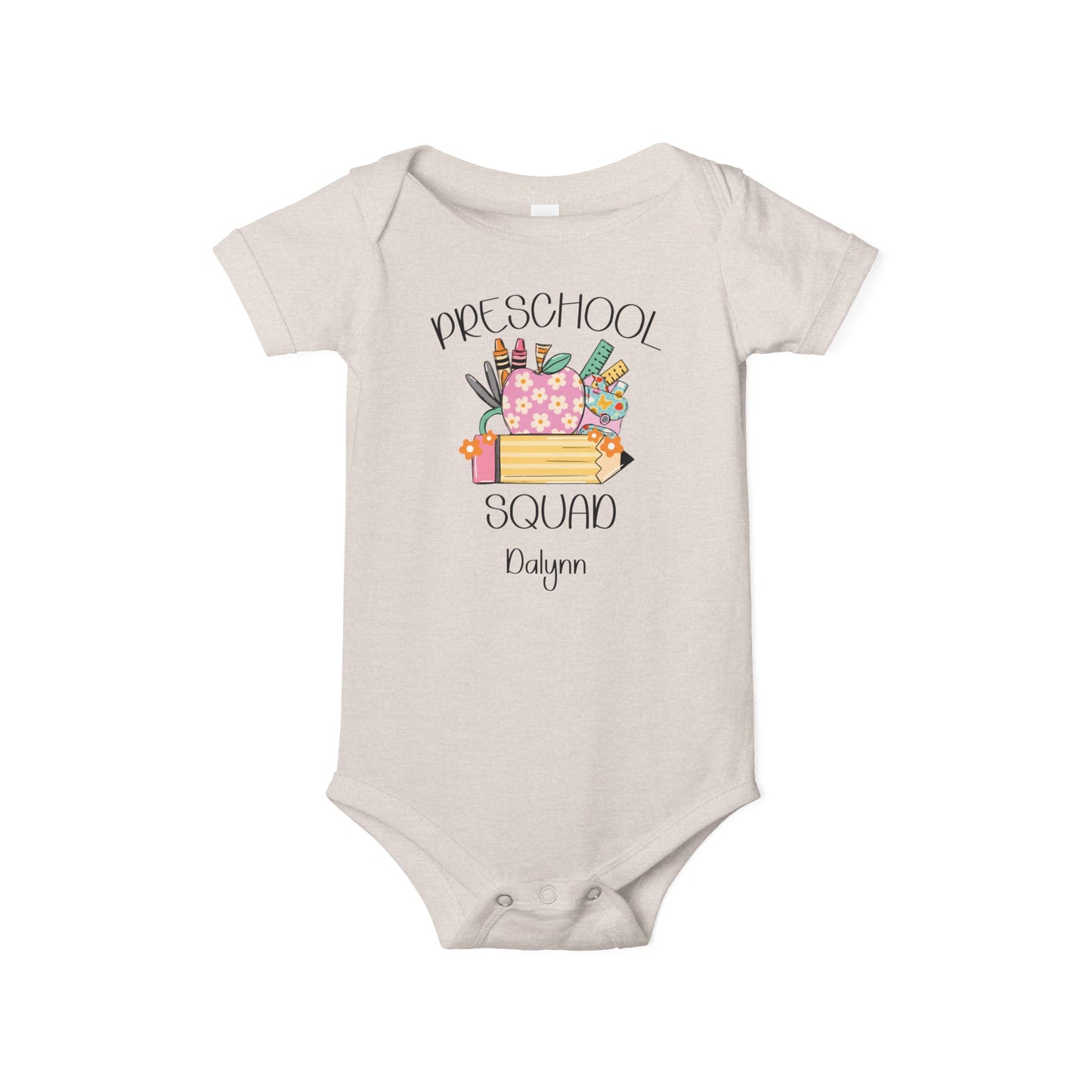 Custom Preschool Squad Infant Jersey One Piece