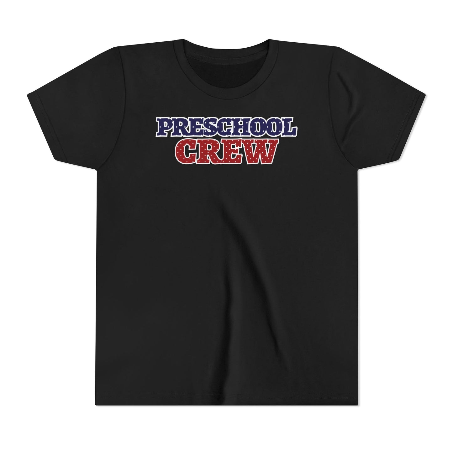 Custom Polka Dot Preschool Crew Youth T-Shirt