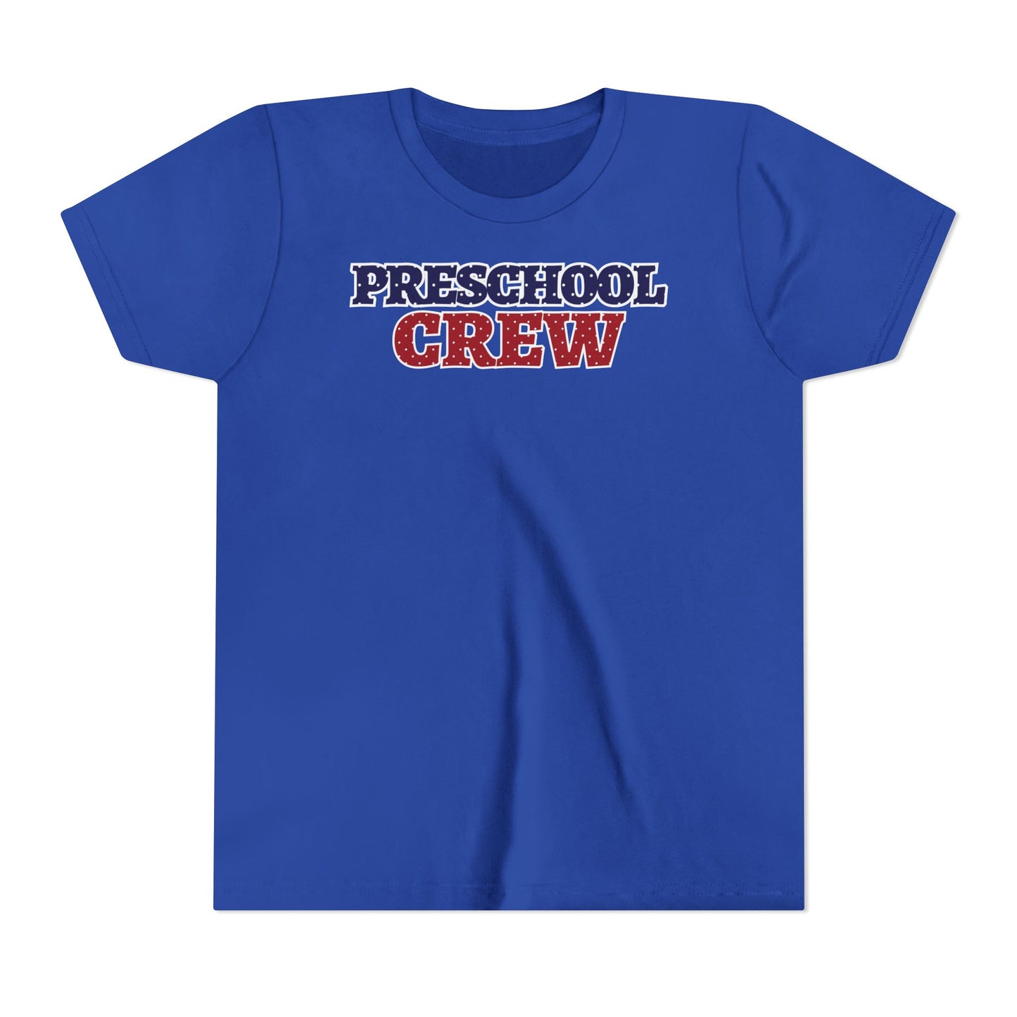 Custom Polka Dot Preschool Crew Youth T-Shirt