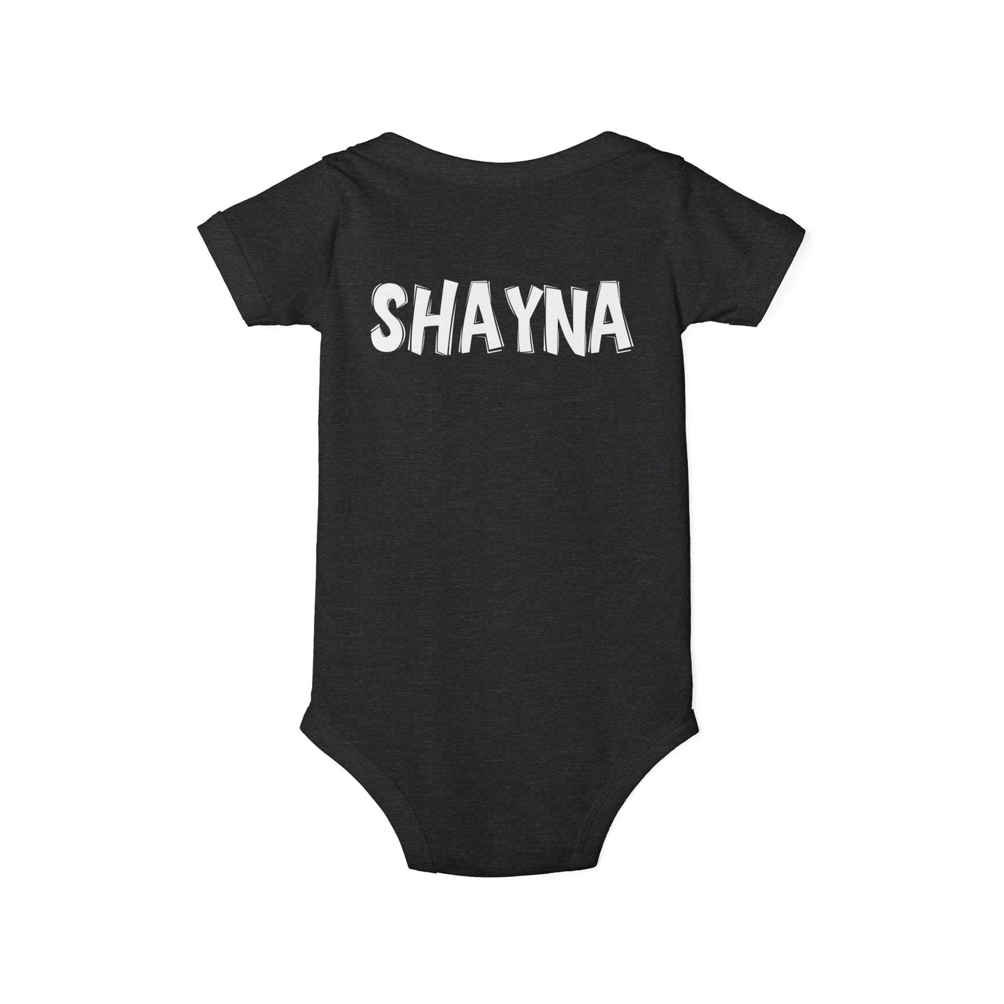 Custom School Name Infant Jersey Outlined One Piece