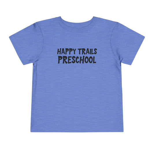 Custom School Name Toddler Bold Outlined T-Shirt