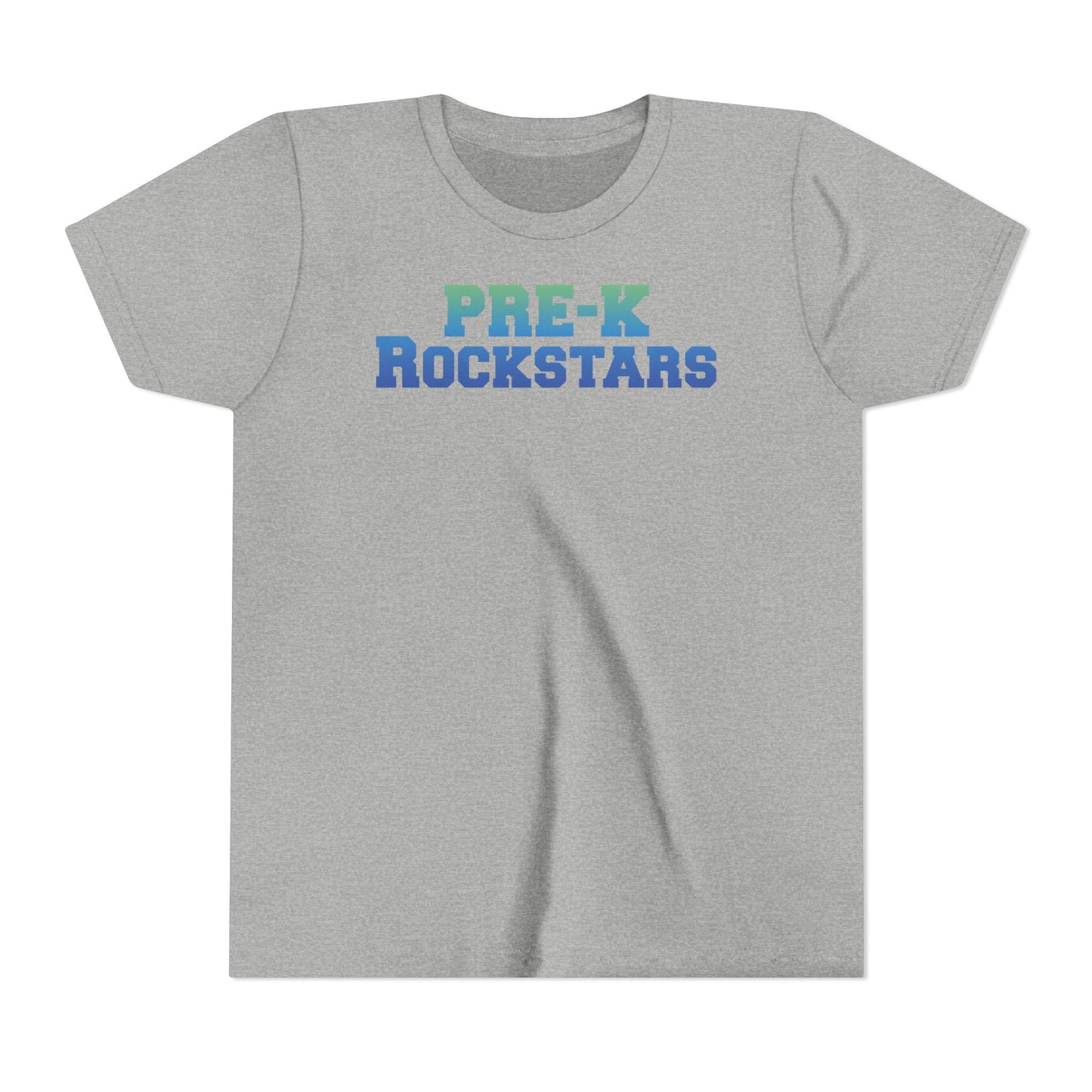 Custom Green-Blue Pre-K Rockstars Youth T-Shirt