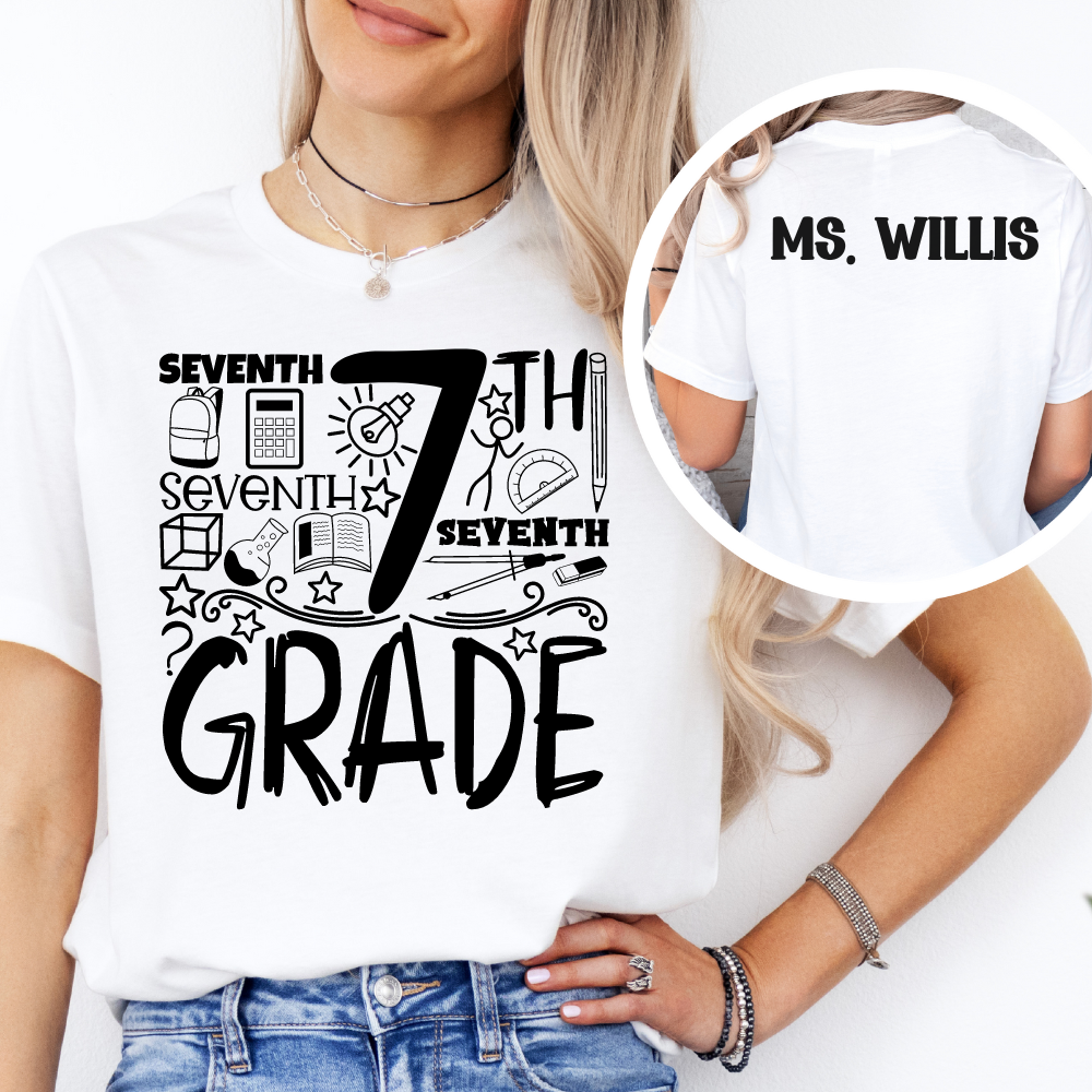 Custom Unisex 7th Grade T-Shirt