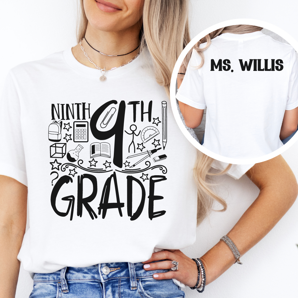 Custom Unisex 9th Grade T-Shirt