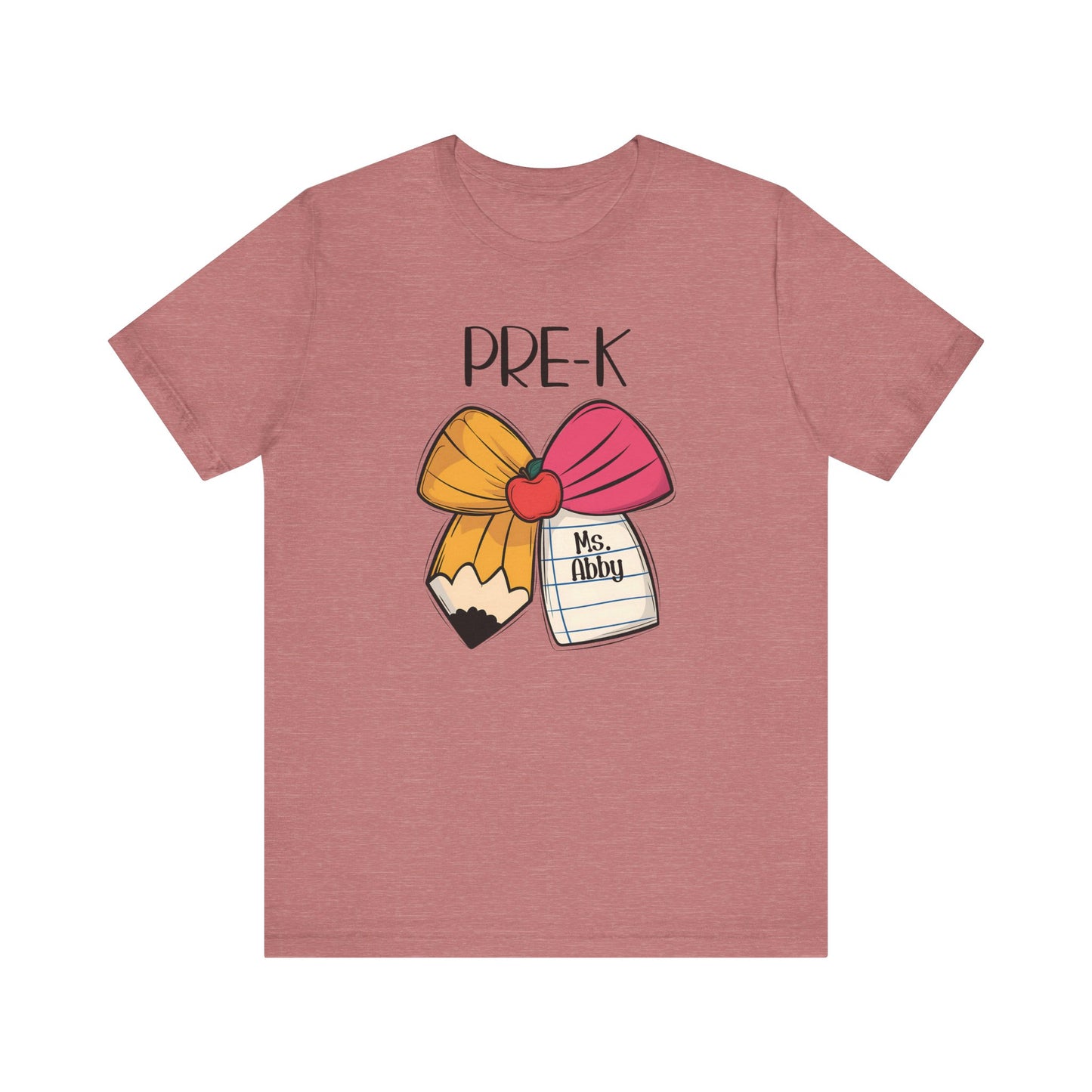 Custom Unisex Pre-K Bow T-Shirt