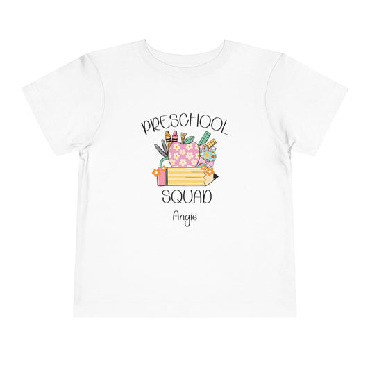 Custom Preschool Squad Toddler T-Shirt