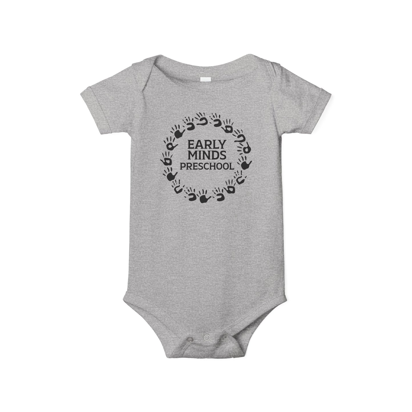 Custom Circle Handprints Infant Jersey One Piece
