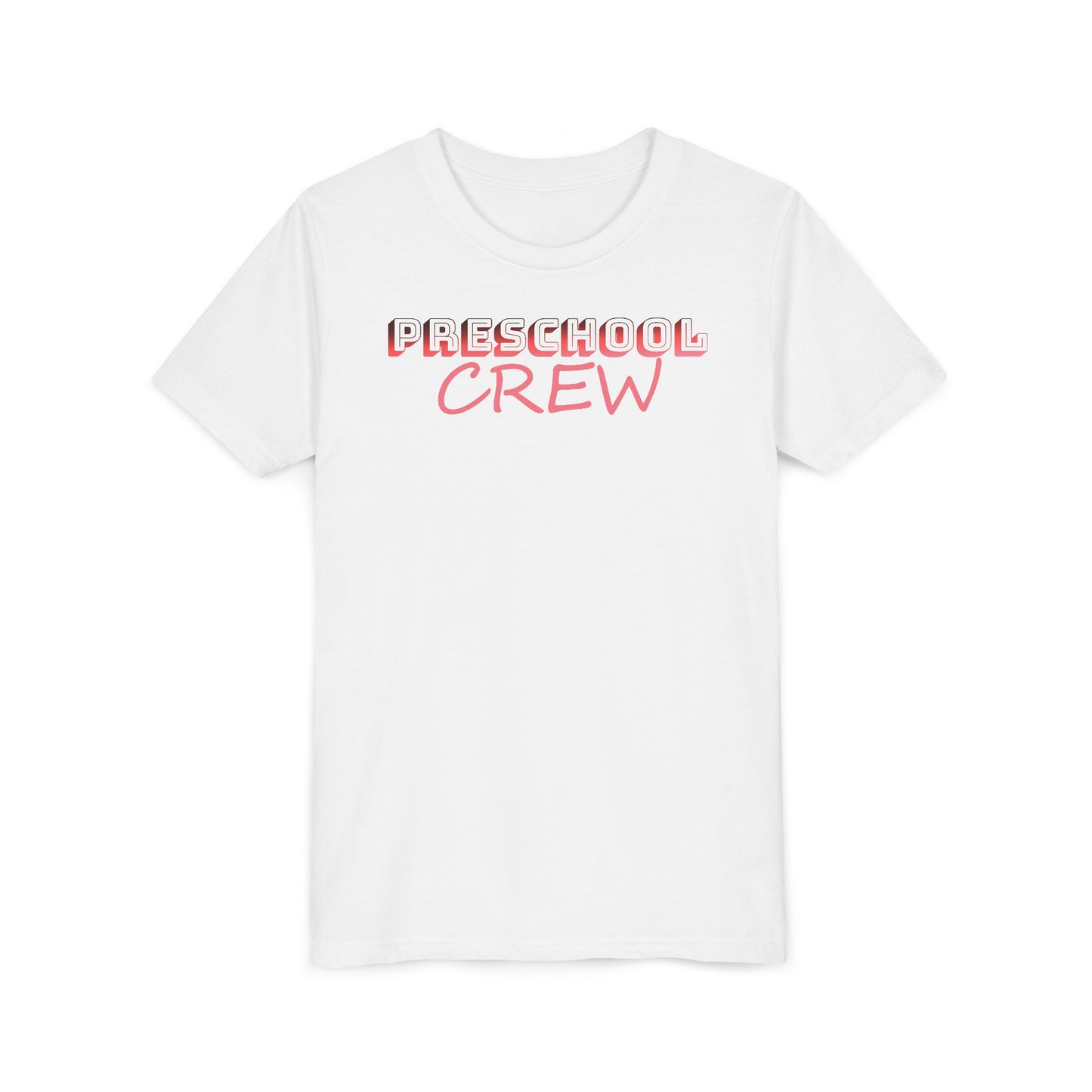 Personalized Preschool Crew Youth Tee - Cute Customizable Kids Shirt