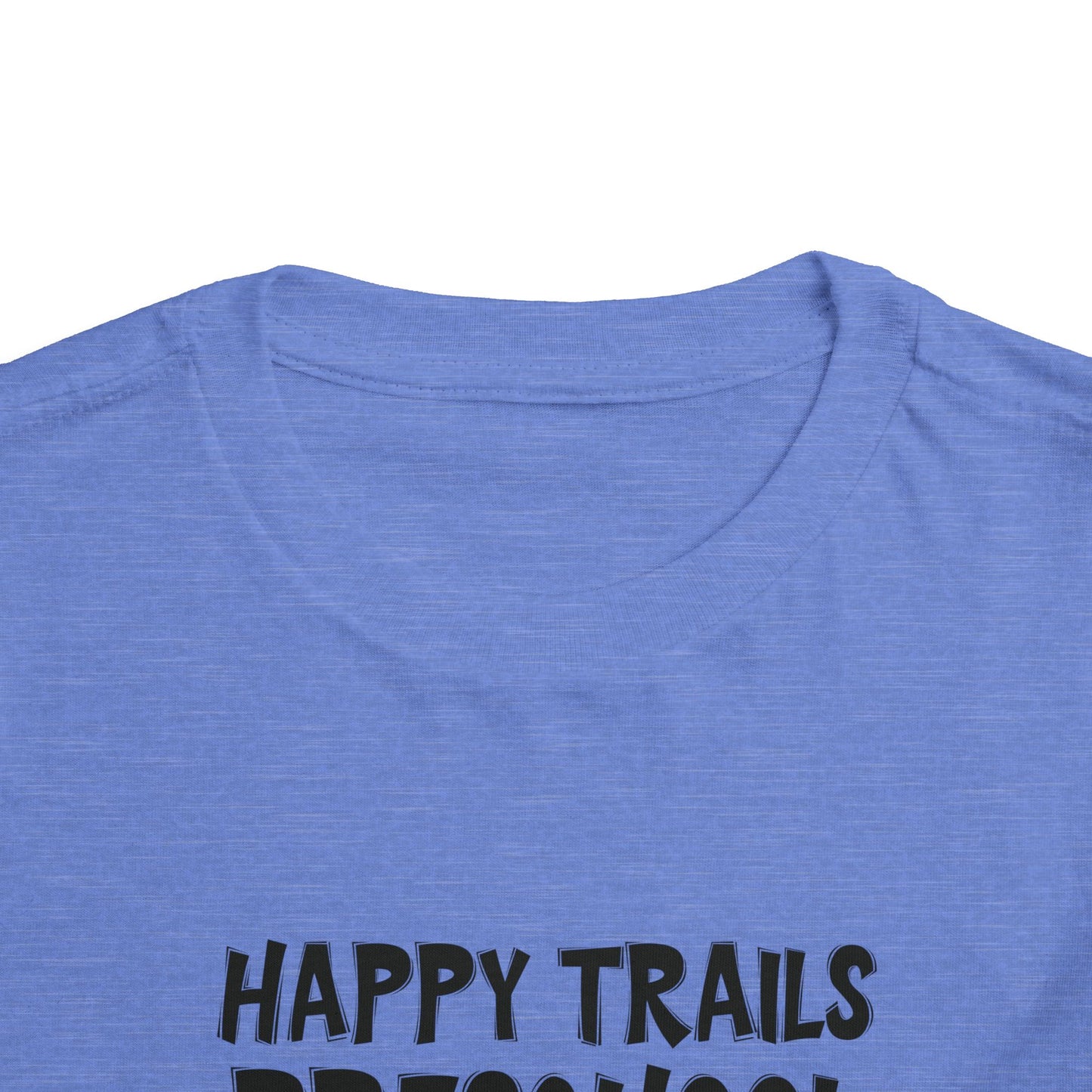 Custom School Name Toddler Bold Outlined T-Shirt