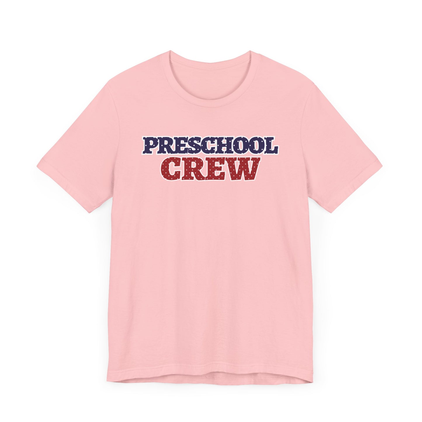 Custom Unisex Polka Dot Preschool Crew T-Shirt