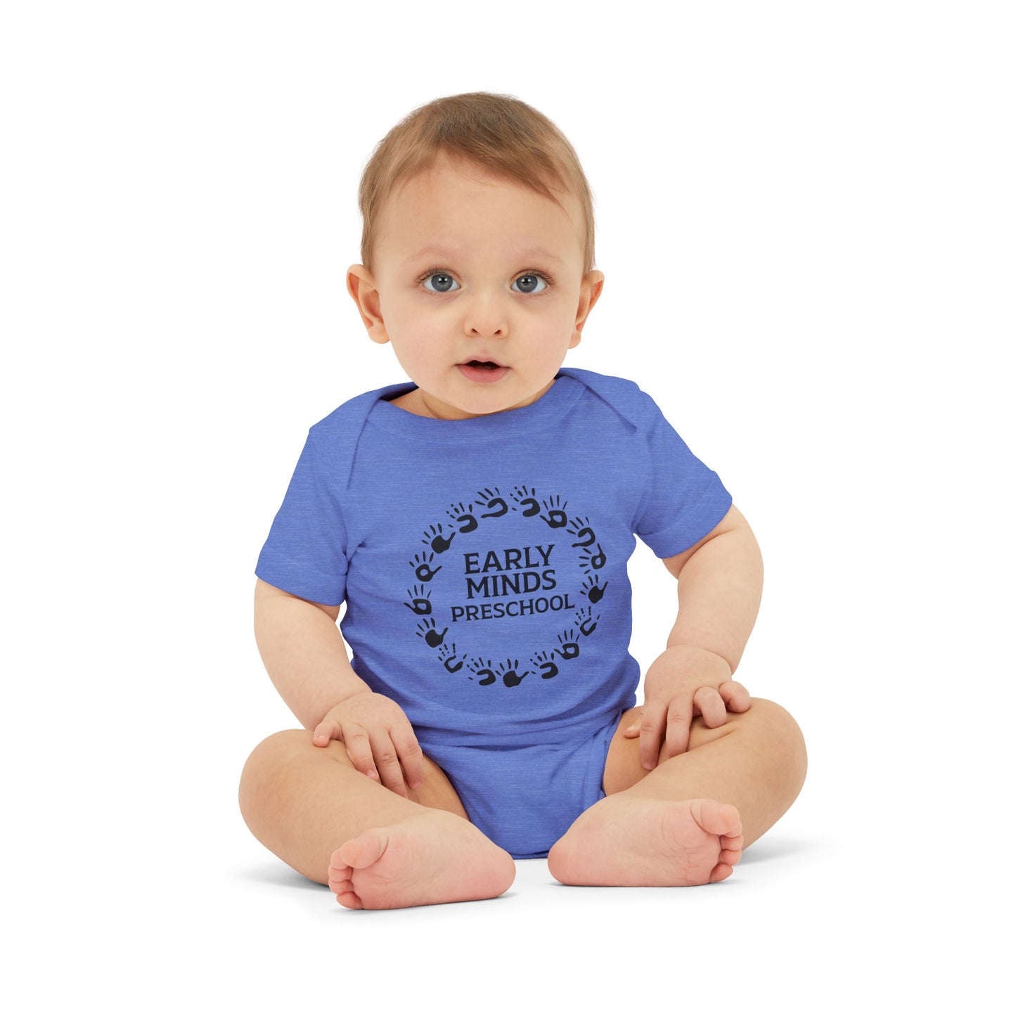 Custom Circle Handprints Infant Jersey One Piece