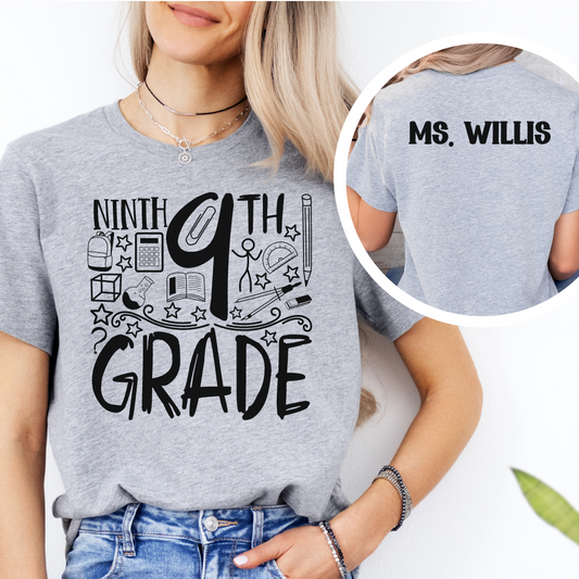 Custom Unisex 9th Grade T-Shirt