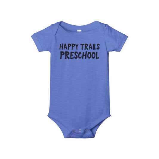 Custom School Name Infant Jersey Outlined One Piece