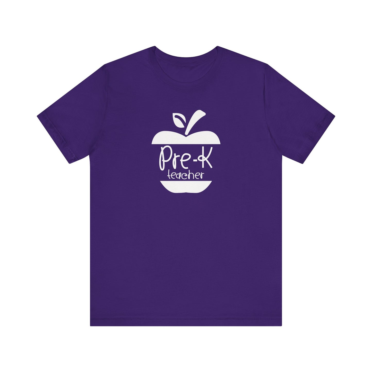 Custom Unisex Pre-K Teacher Apple Teacher T-Shirt