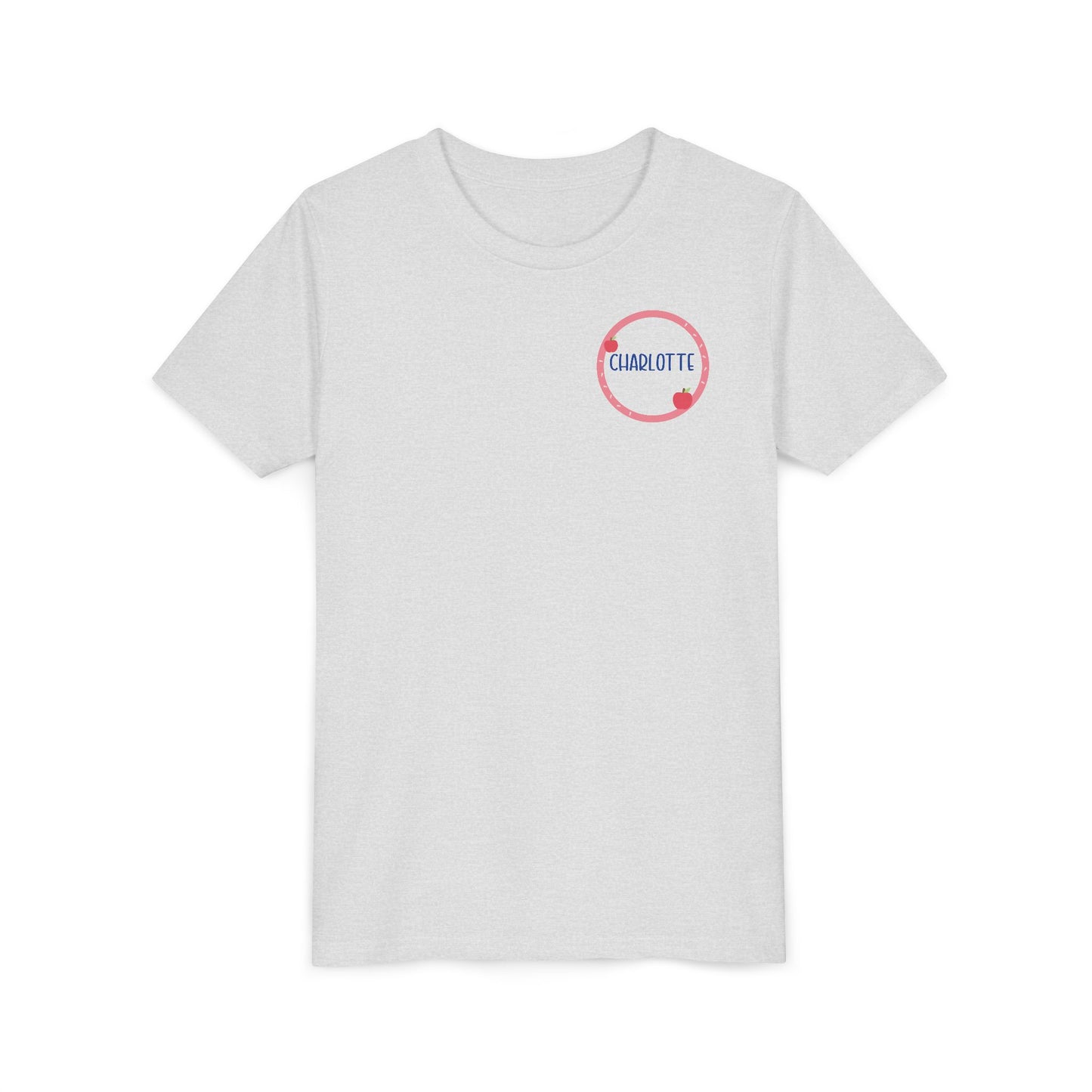 Custom Apple Circle Youth T-Shirt