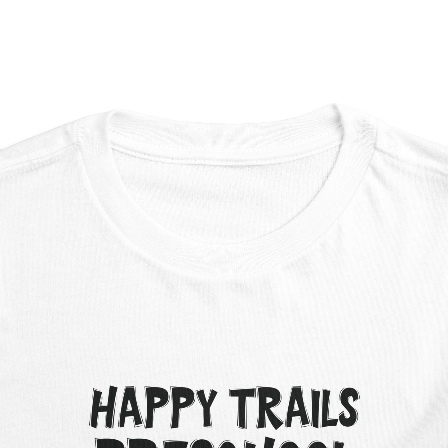 Custom School Name Toddler Bold Outlined T-Shirt