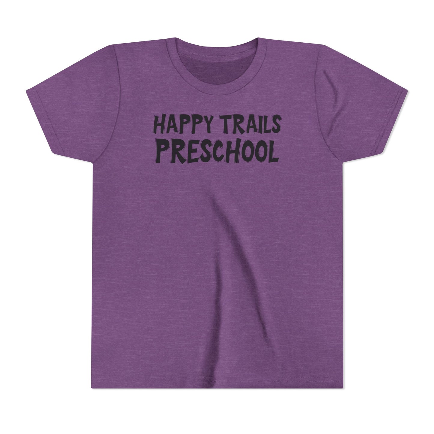 Custom School Name Bold Outlined Youth T-Shirt