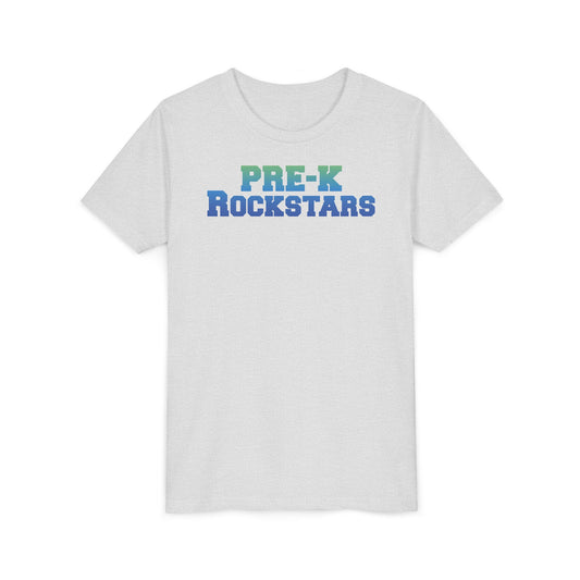 Custom Green-Blue Pre-K Rockstars Youth T-Shirt