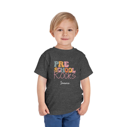Custom PreSchool Rocks Toddler T-Shirt