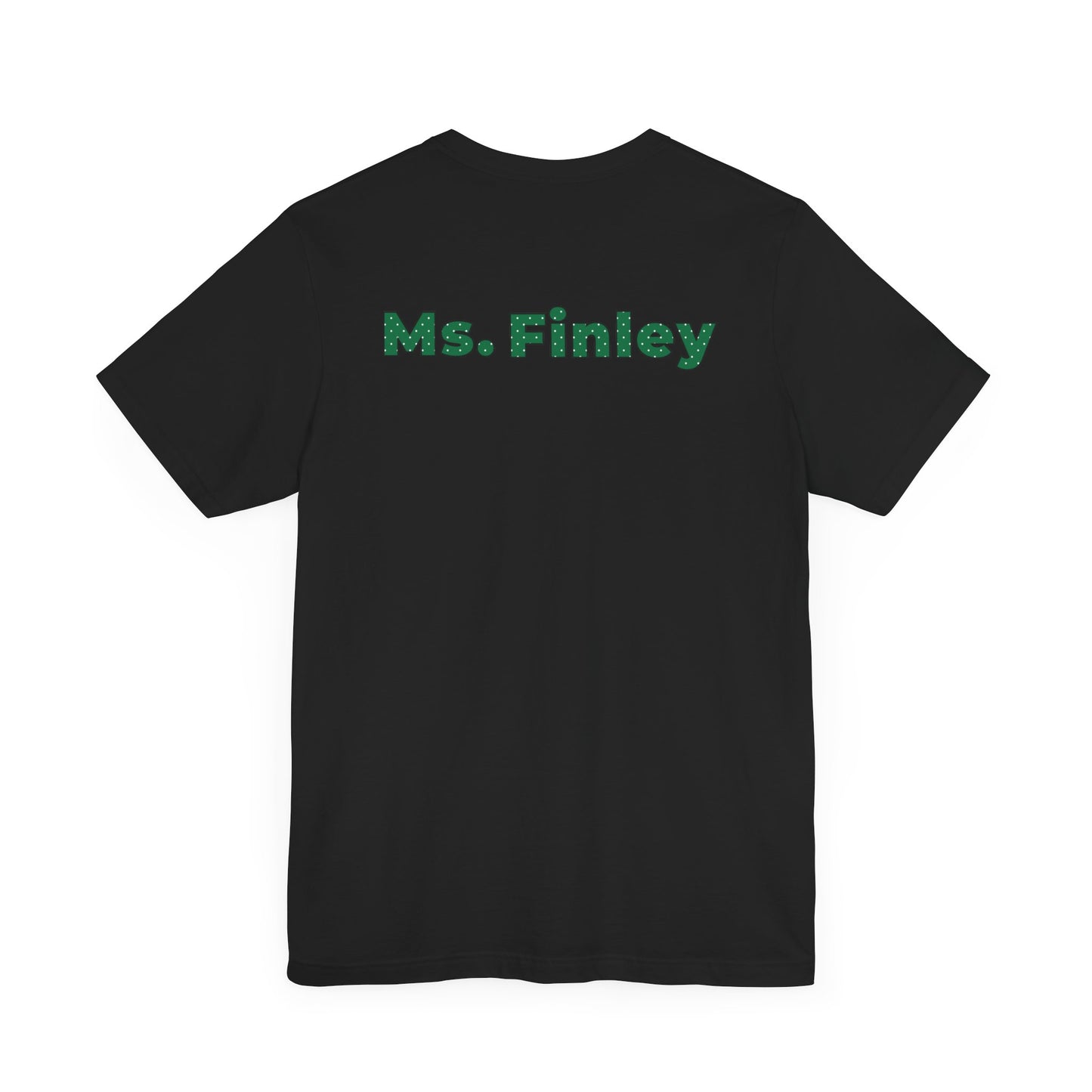 Custom Unisex Green Polka Dot Preschool Crew T-Shirt