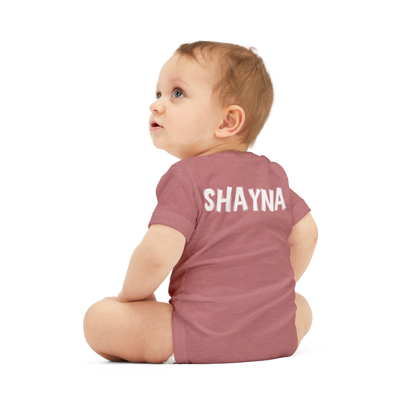 Custom School Name Infant Jersey Outlined One Piece