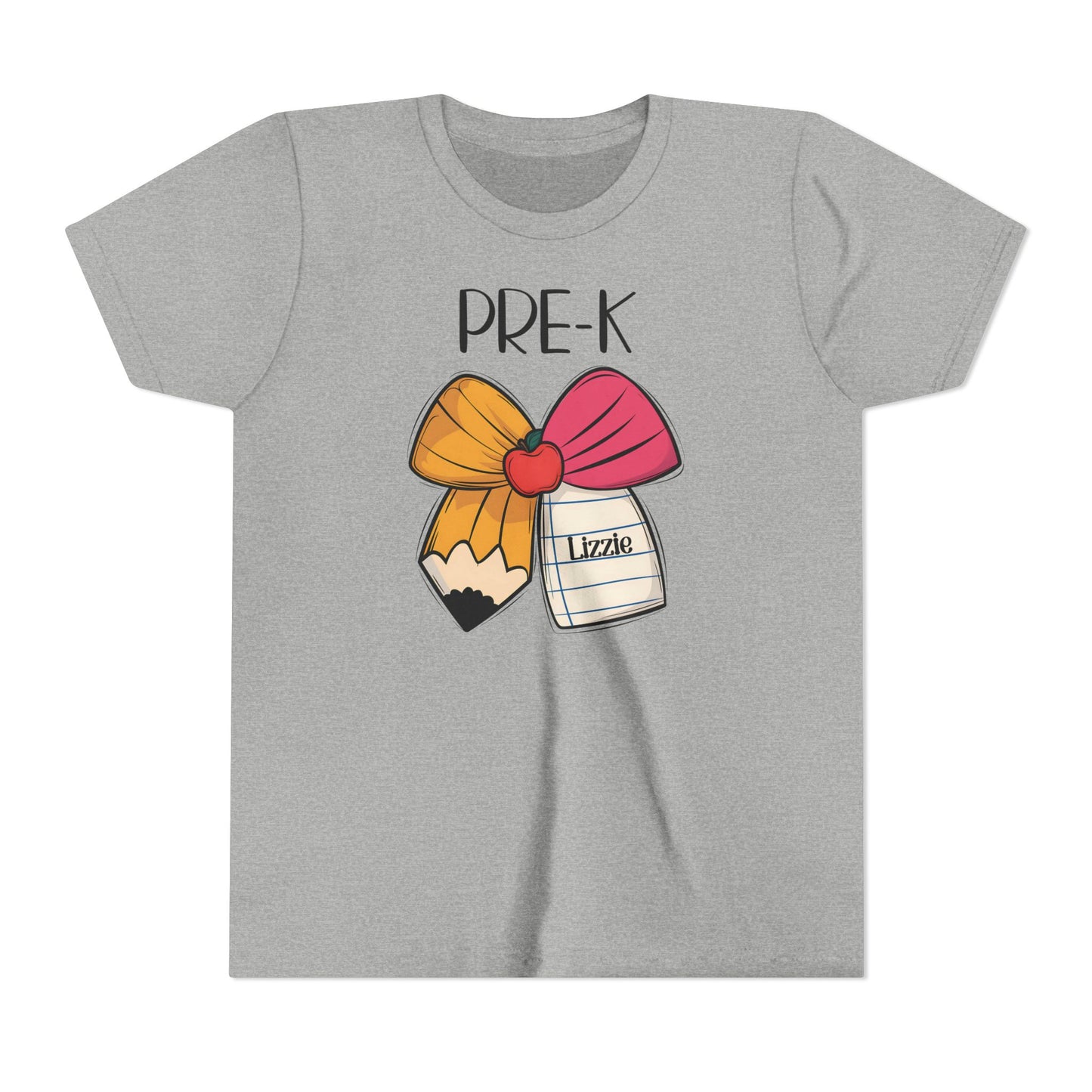 Custom Pre-K Bow Youth T-Shirt
