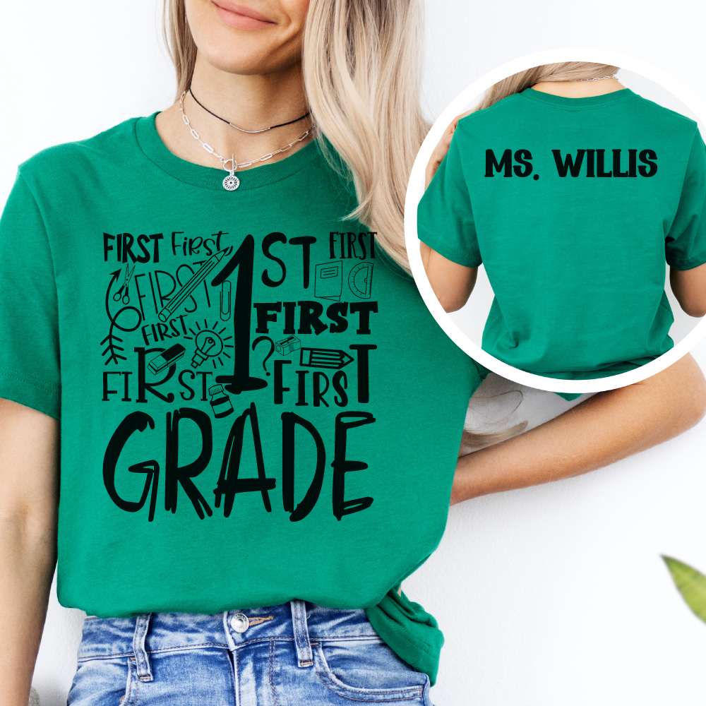 Custom Unisex 1st Grade T-Shirt