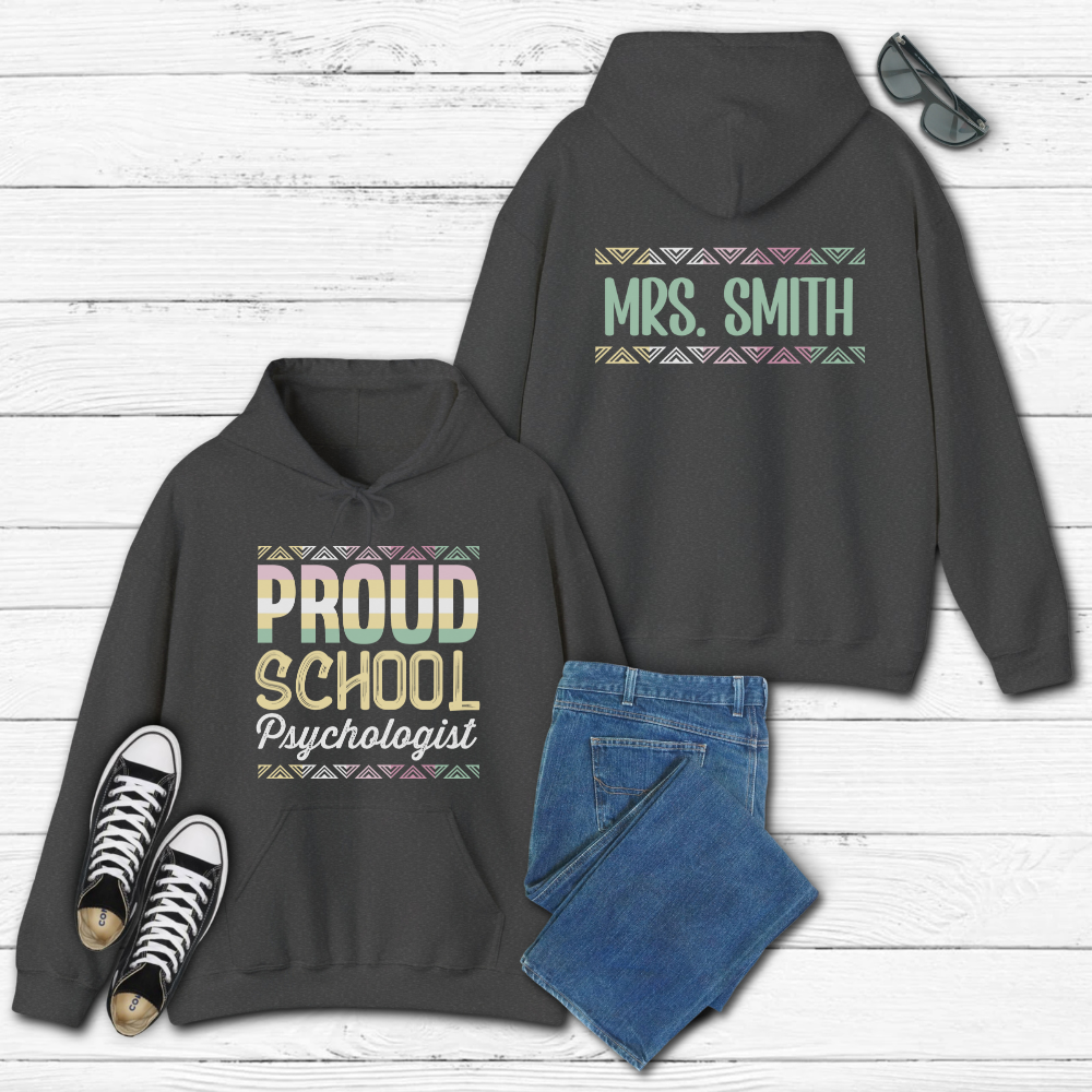 Custom Unisex Heavy Blend Proud School Psychologist Hoodie