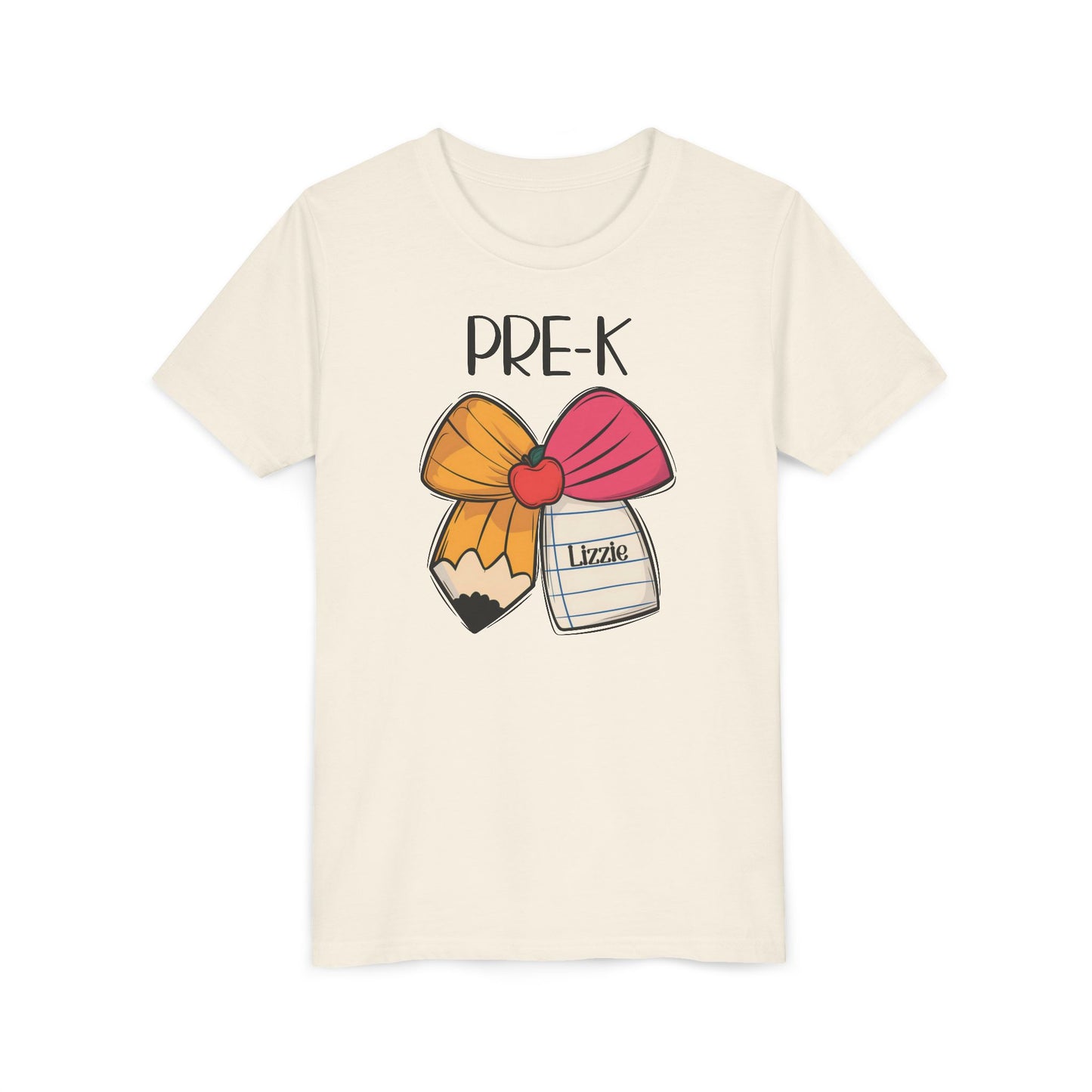 Custom Pre-K Bow Youth T-Shirt