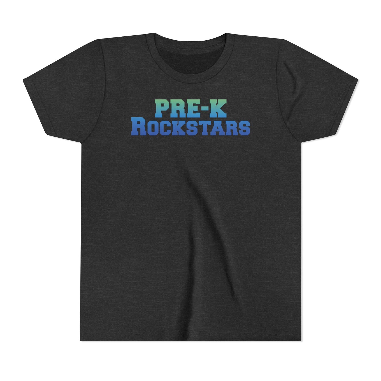 Custom Green-Blue Pre-K Rockstars Youth T-Shirt