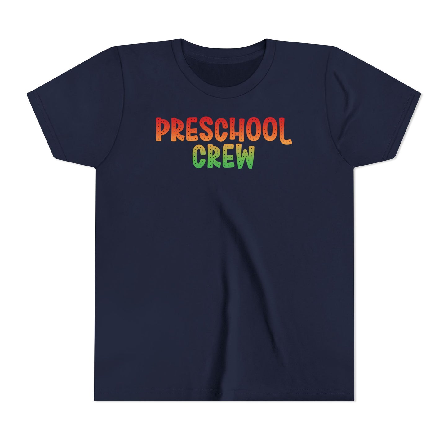 Custom Multi-Colored Preschool Crew Youth T-Shirt
